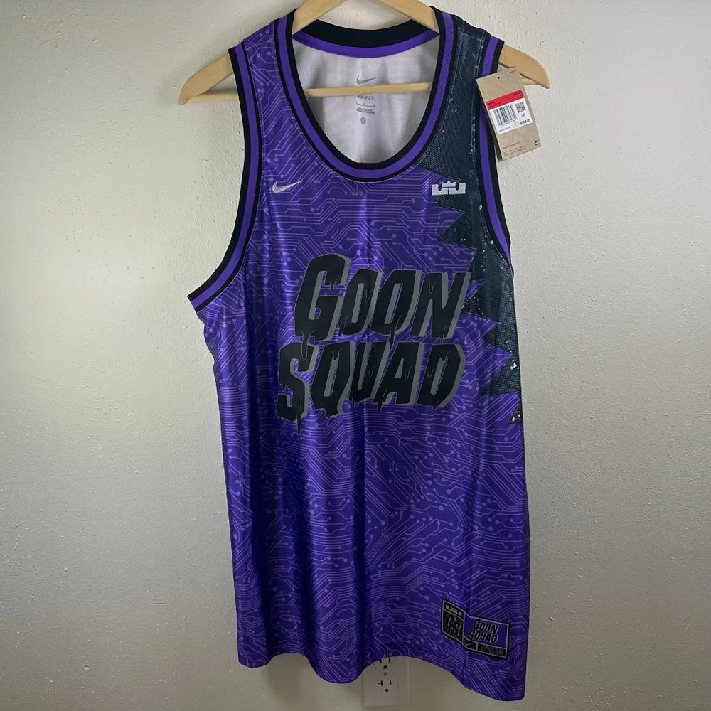 Nike Lebron x Space Jam 2 A New Legacy Goon Squad Jersey DJ3872-560 Purple Grape - Picture 1 of 6